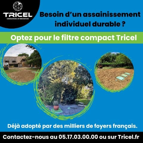 Filtre coco assainissement - Tricel